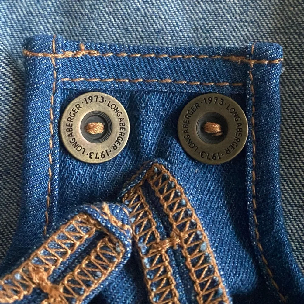 Longaberger New Denim Liner for Cake Basket Blue